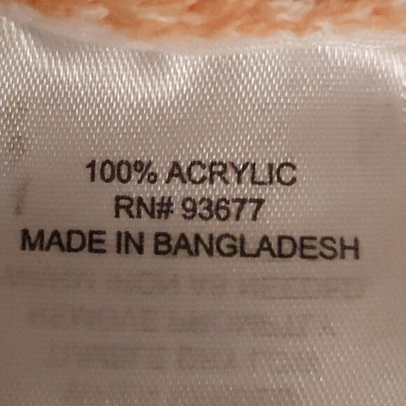 St. John's Bay Orange Cable Knit Sweater Large - Picture 6 of 6